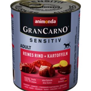 GranCarno® Sensetive говеждо + картофи, 53% говеждо, 10% картофи, 400 гр