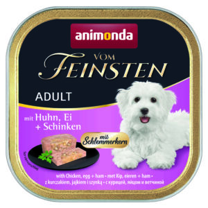 Vom Feinsten за кучета с пиле, яйца и шунка, 150 г
