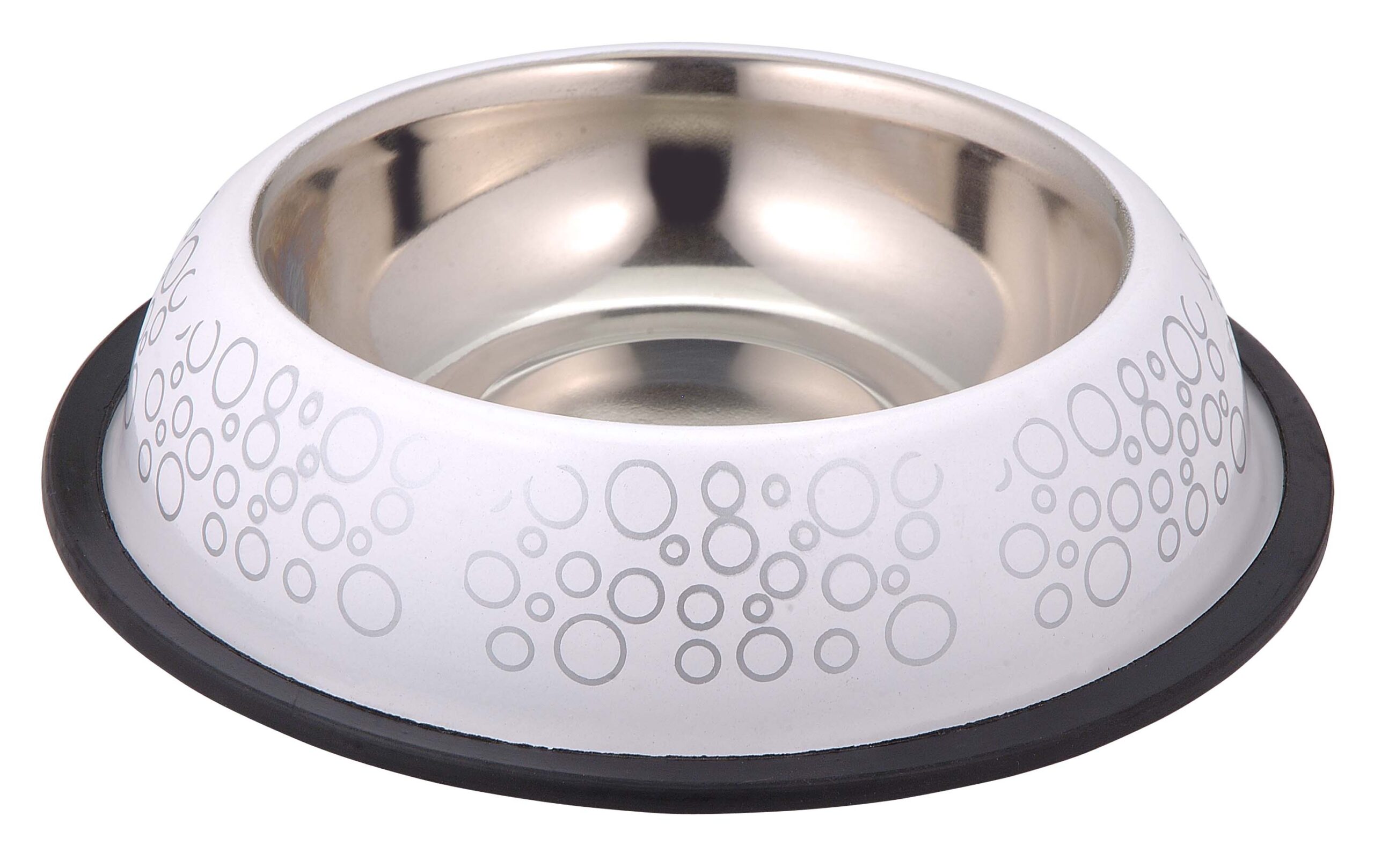 anipro Bubbles No Slip метална купа бяла 30 см, 1.5 л