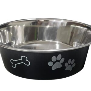 anipro Paws No Slip метална купа черна 14 см, 0.4 л