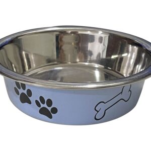 anipro Paws No Slip метална купа синя 12 см, 0.2 л