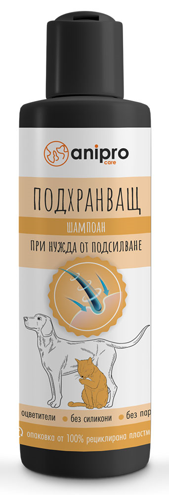 anipro Шампоан за кучета и котки, подхранващ, с протеини 200мл