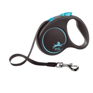 flexi Black Design S - 5м въже, до 12кг, светло синьо
