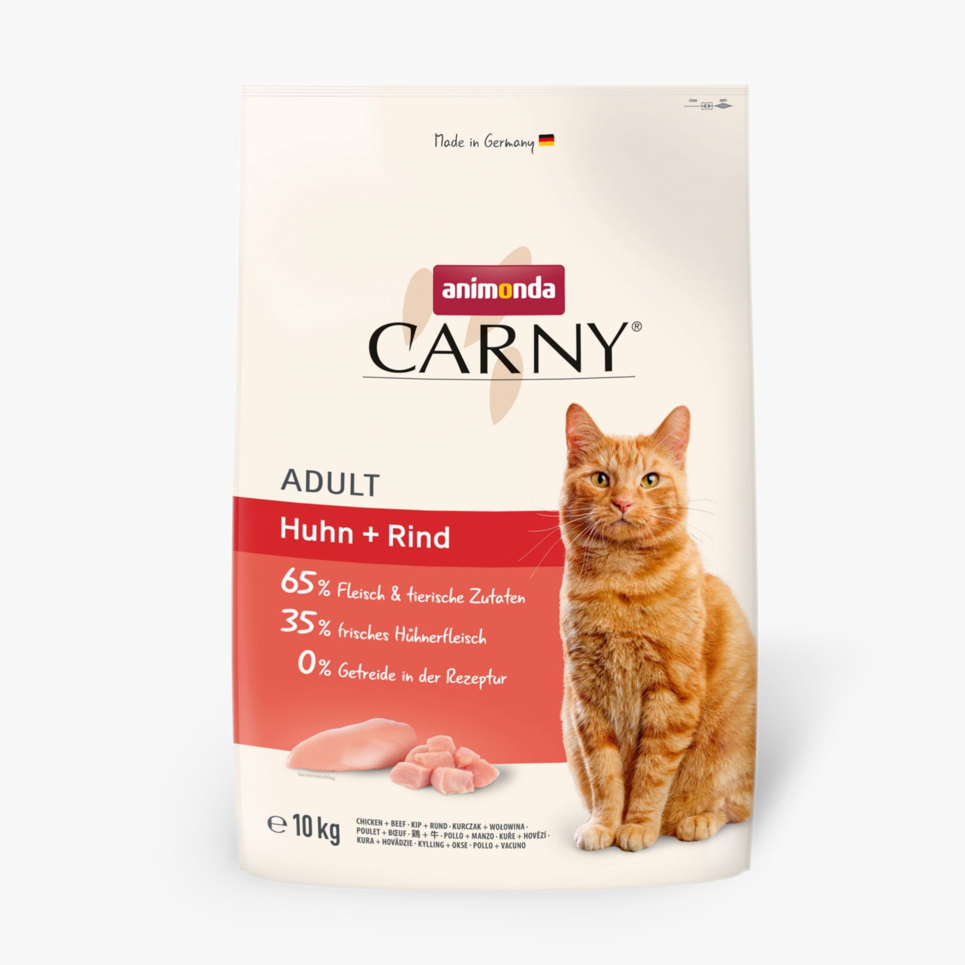 Carny Dry Food Adult With Chicken + Beef 10 kg - храна за котки с пилешко и говеждо месо