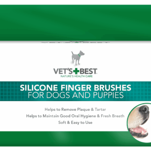 Vet's Best Dental Finger Brush 5бр четка за зъби  напръстник 5бр