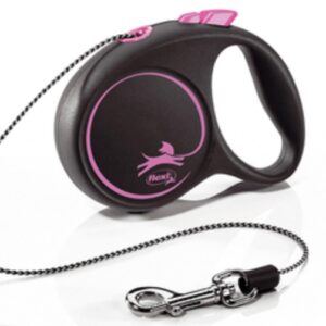 flexi Black Design XS - 3м въже, до 8кг, розово