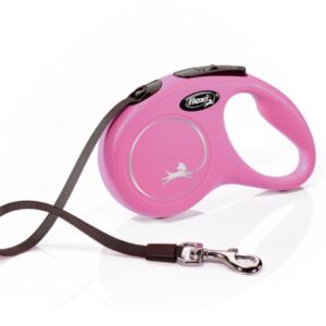 flexi New Classic Small - 5м лента, до 15 кг - розов
