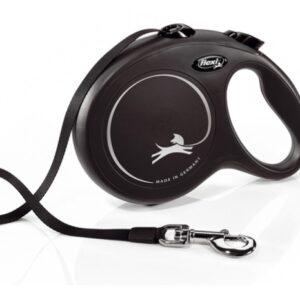 flexi New Classic Small - 5м лента, до 15 кг - черен