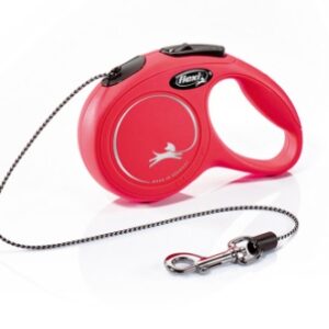 flexi New Classic XS - 3м въже, до 8кг - цвят червен