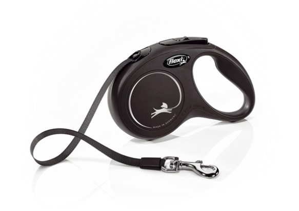 flexi New Classic XS - 3м лента, до 12кг - цвят черен