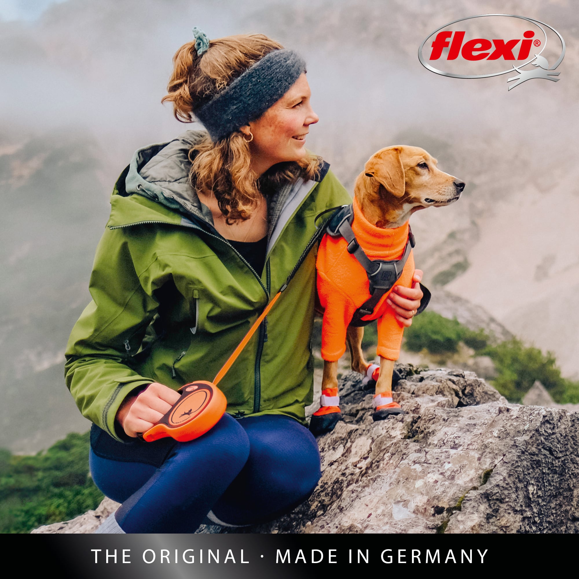 flexi Xtreme L - 8м лента, до 55кг - цвят оранж - Image 2