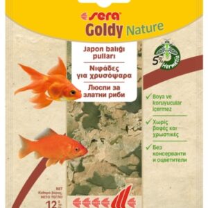 sera Goldy Nature 12 гр - натурална храна за златни рибки