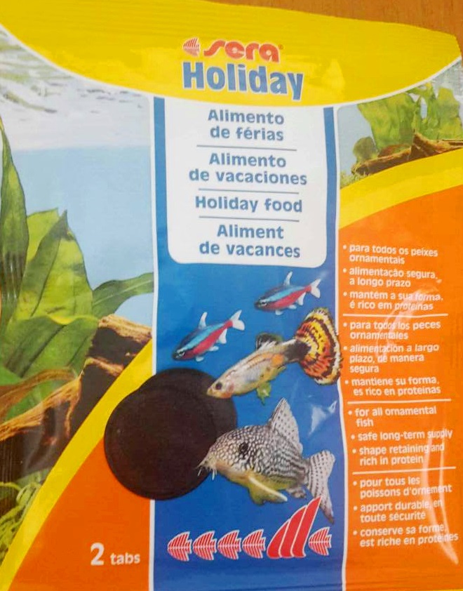 sera Holiday - 2 таблетки в пакетче - суха храна за една седмица