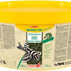 sera Spirulina Tabs Nature 24 бр - растителна храна за рибки във вид на таблетки