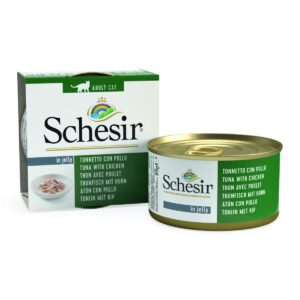 SCHESIR Риба тон и пиле в желе 85гр