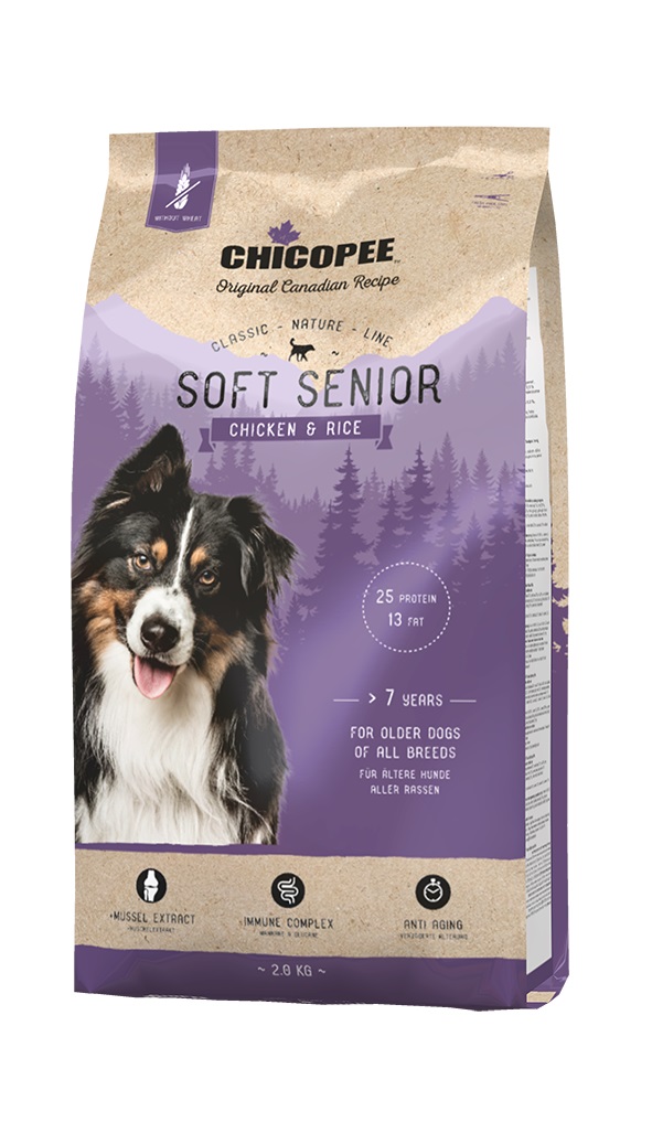 Chicopee Classic Nature Soft Senior храна за кучета над 7 години с пиле и ориз, 2кг