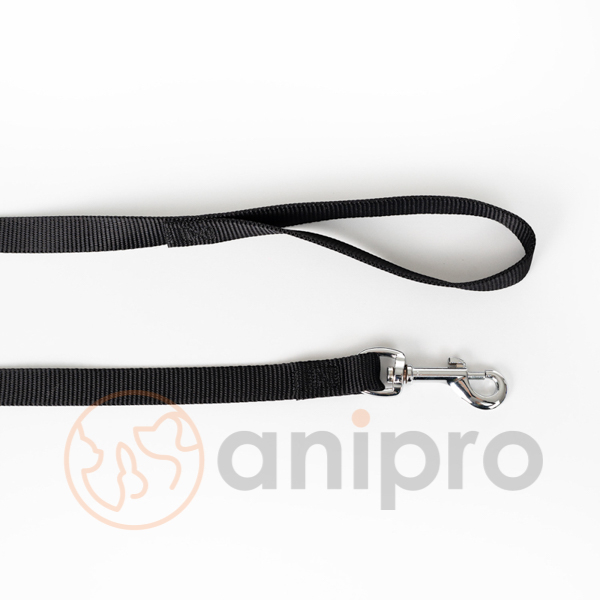 anipro Sport+ повод от лента 2.0/200см черен - удължаващ се - Image 2