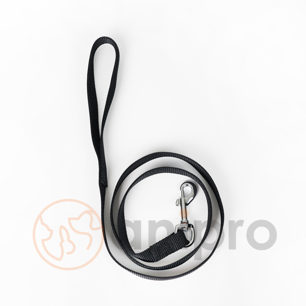 anipro Sport+ повод от лента 1.5/120см черен