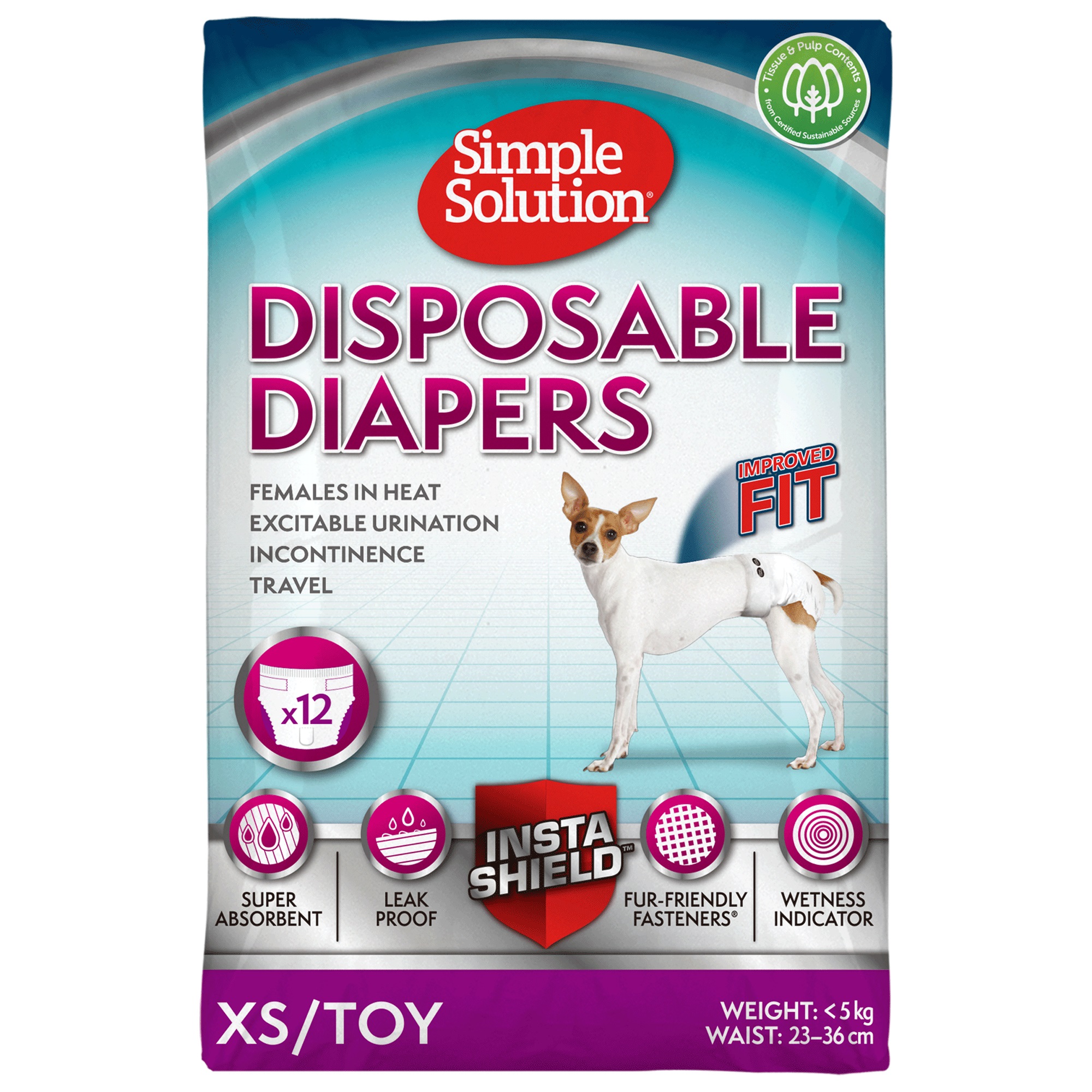 Simple Solution памперс за женски кучета XS/Toy