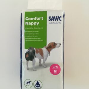 Памперс за куче Savic, T3, 34-48см, 12бр
