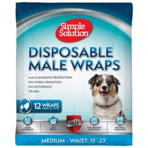 Simple Solution памперс за мъжки кучета, M 12бр, 38 - 58 см