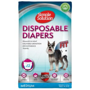 Simple Solution памперс за женски кучета, М 12бр
