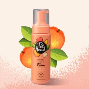 Pet Head Quick Fix шампоан-пяна без отмиване за куче с праскова и арганово масло , 200 мл