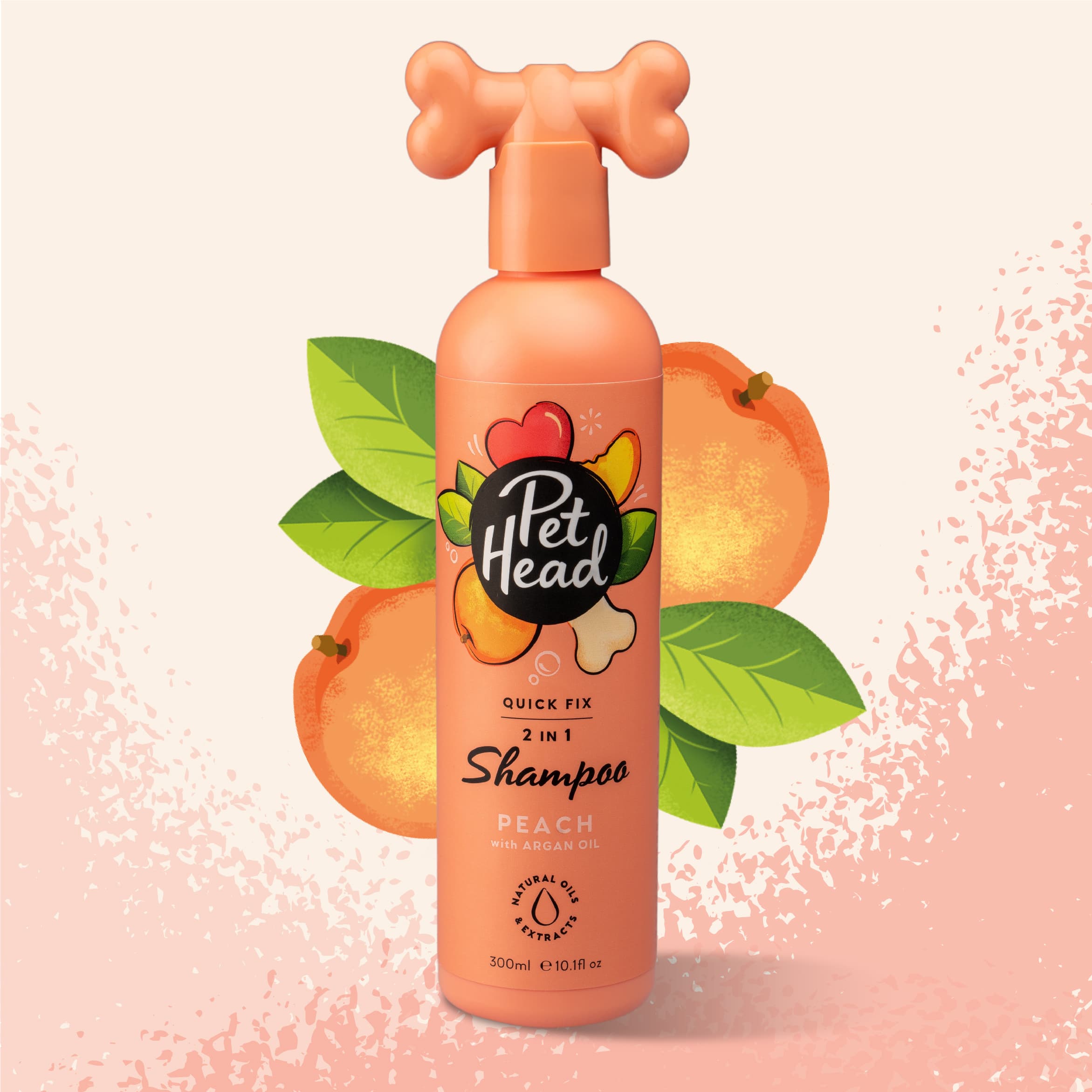 Pet Head Quick Fix 2in1 шампоан и балсам за куче с праскова и арганово масло , 300 мл