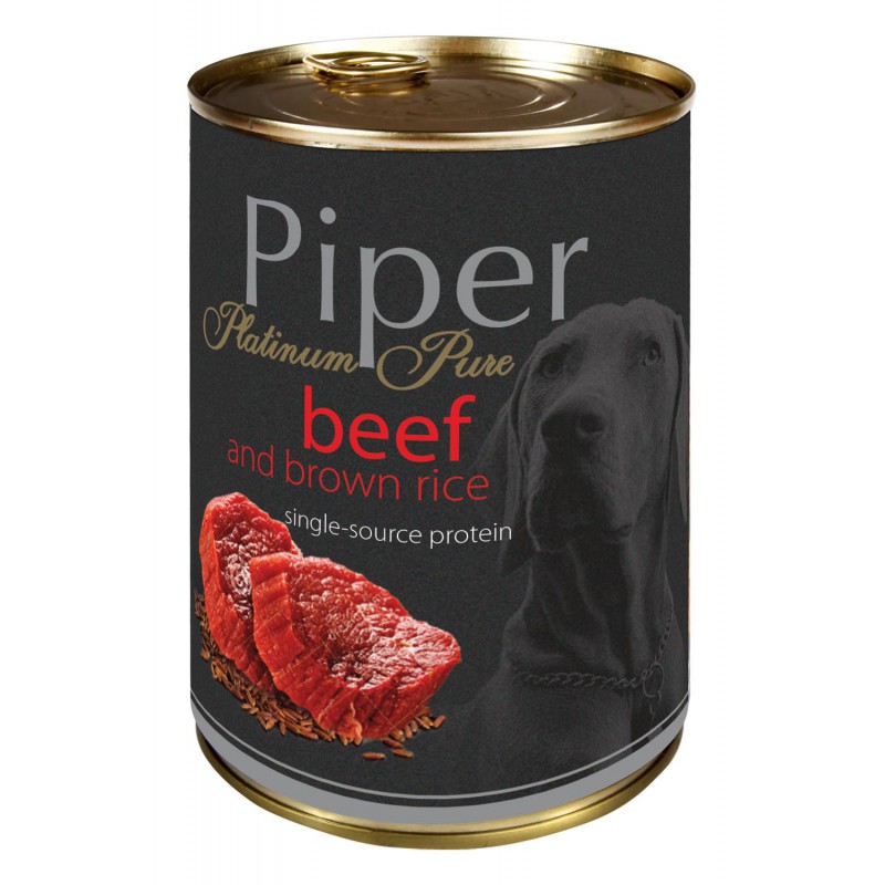 Piper® Platinum Adult с телешко и кафяв ориз, 400 гр