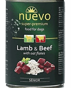 Nuevo Dog Senior Lamb, Beef & Oat flakes - 400г