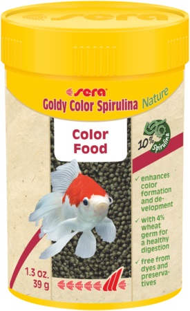 sera Goldy Color Spirulina Nature 100 мл - храна за златни рибки, оцветяваща