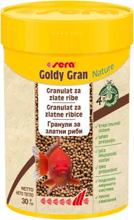 sera Goldy Gran Nature 100 мл - за златни рибки, топ качество
