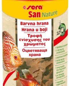 sera San Nature 100 мл - натурална храна за оцветяване на всички рибки