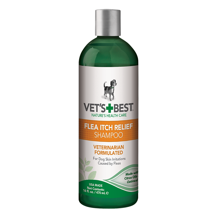 Vet's Best Flea Itch Relief Shampoo шампоан за облекчаване при ухапвания от бълхи, 470 мл