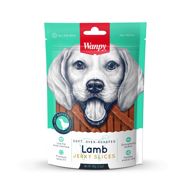 Wanpy Soft Lamb Jerky Slices 100 г - премиум клас филе агне слайс, печено на фурнa