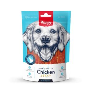 Wanpy Chicken Jerky, 100 г - премиум клас пилешко филе, печено на фурна