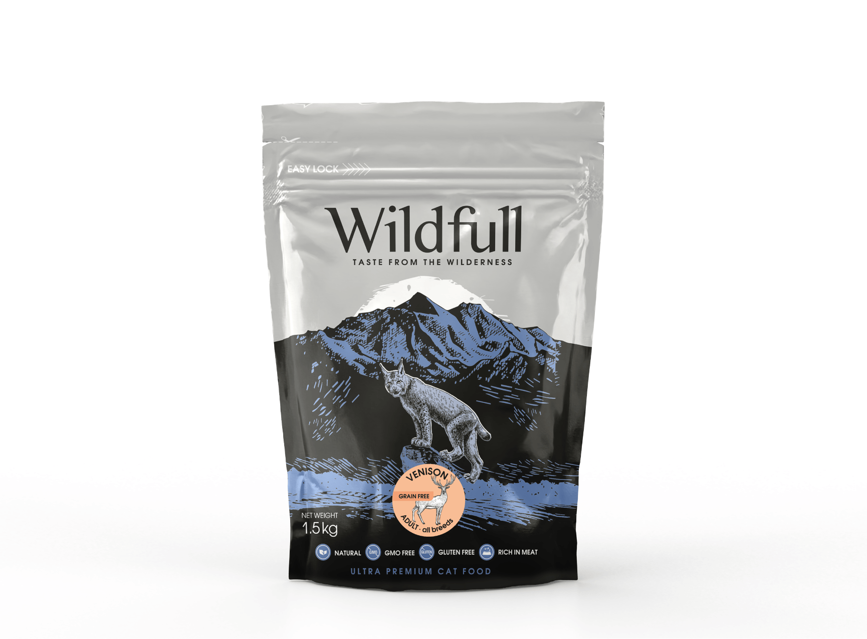 Wildfull Cat Venison Adult - еленско, 1.5 кг