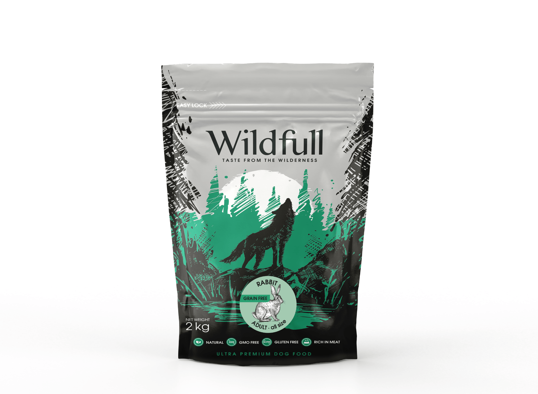 Wildfull Dog Rabbit All Size - за кучета от всички породи, заек 2 кг