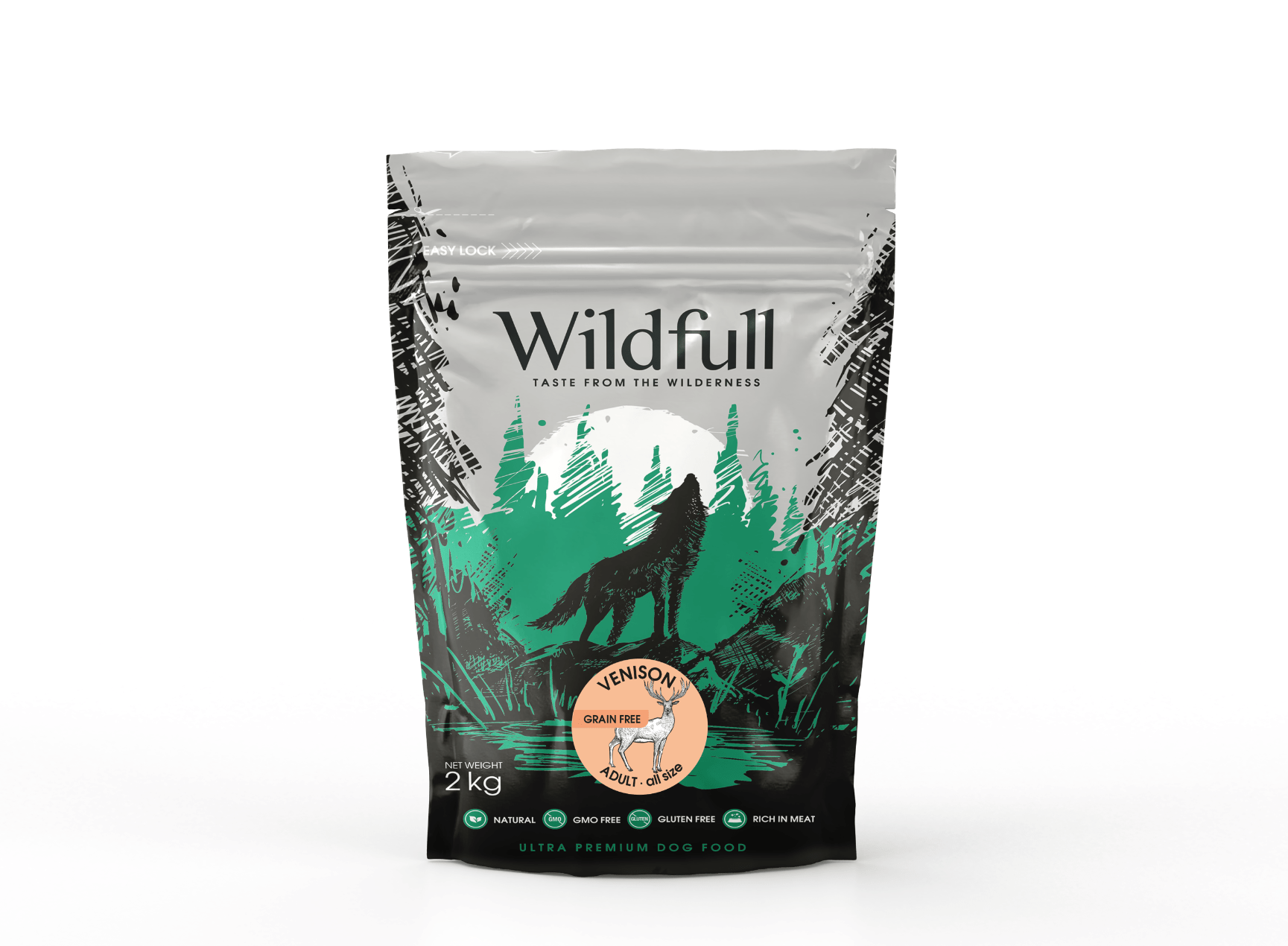 Wildfull Dog Venison All Size - за кучета от всички породи, еленско 2 кг