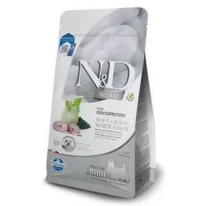 N&D DOG WHITE SPIRULINA MINI AD 2 KG - бяло куче,с лаврак и фенел