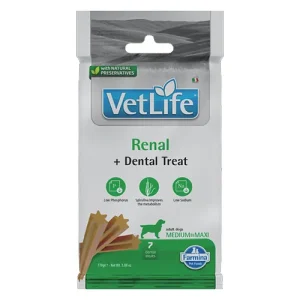 TREAT VET LIFE NAT DOG RENAL 100g ADULT MED/MAXI - лакомство