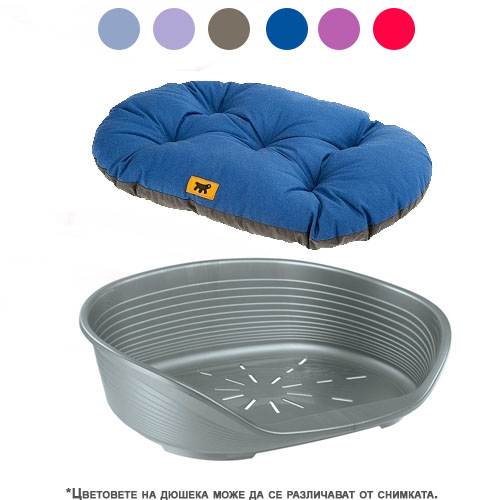 SIESTA DELUXE 8 DARK GREY-ПЛАСТМ. ЛЕГЛО ТЪМНО СИВО 82Х59,5Х25 С ДЮШЕК