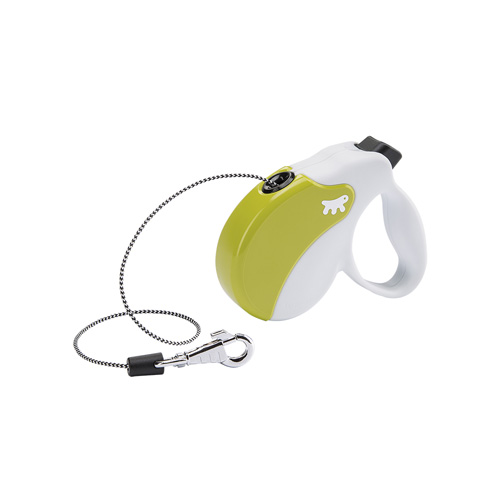 _ AMIGO M CORD.WHITE-GREEN - автом.повод,въже 5м/мах25кг