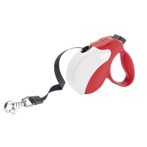 AMIGO M TAPE RED-WHITE - автом.повод,лента  5м/мах25кг