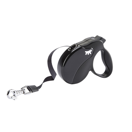AMIGO L TAPE BLACK-BLACK- автом.повод,лента 5м/мах50кг