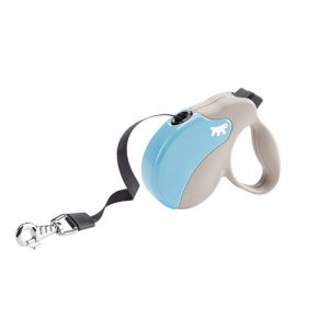 AMIGO L TAPE BEIGE-BLUE- автом.повод,лента  5м/мах50кг
