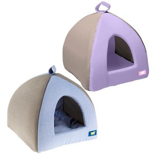 TIPI MEDIUM-СРЕДНА КЪЩИЧКА ОТ ПАМУЧЕН ПЛАТ ЛИЛА-СИН 42Х42Х36