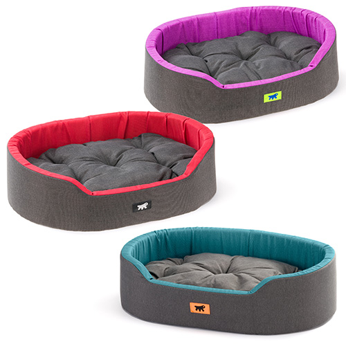 DANDY 80 BLUE-RED-PURPLE- ЛЕГЛО ЗА КУЧЕ БЕЗ ПЛЮШ СИВИ 80Х55Х20