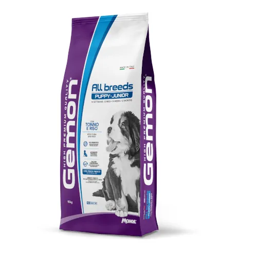 GEMON PUPPY TUNA /RICE 15KG- за подрастващи кучета с риба тон и ориз