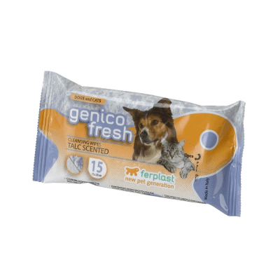 GENICO FRESH DOG/CAT TALC x40 -мокри кърпички за куче и котки с аромат на талк
